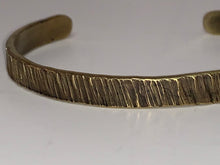 Load image into Gallery viewer, Ruff Cut Brass Cuff