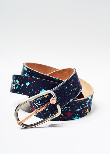 Paint splattered belt